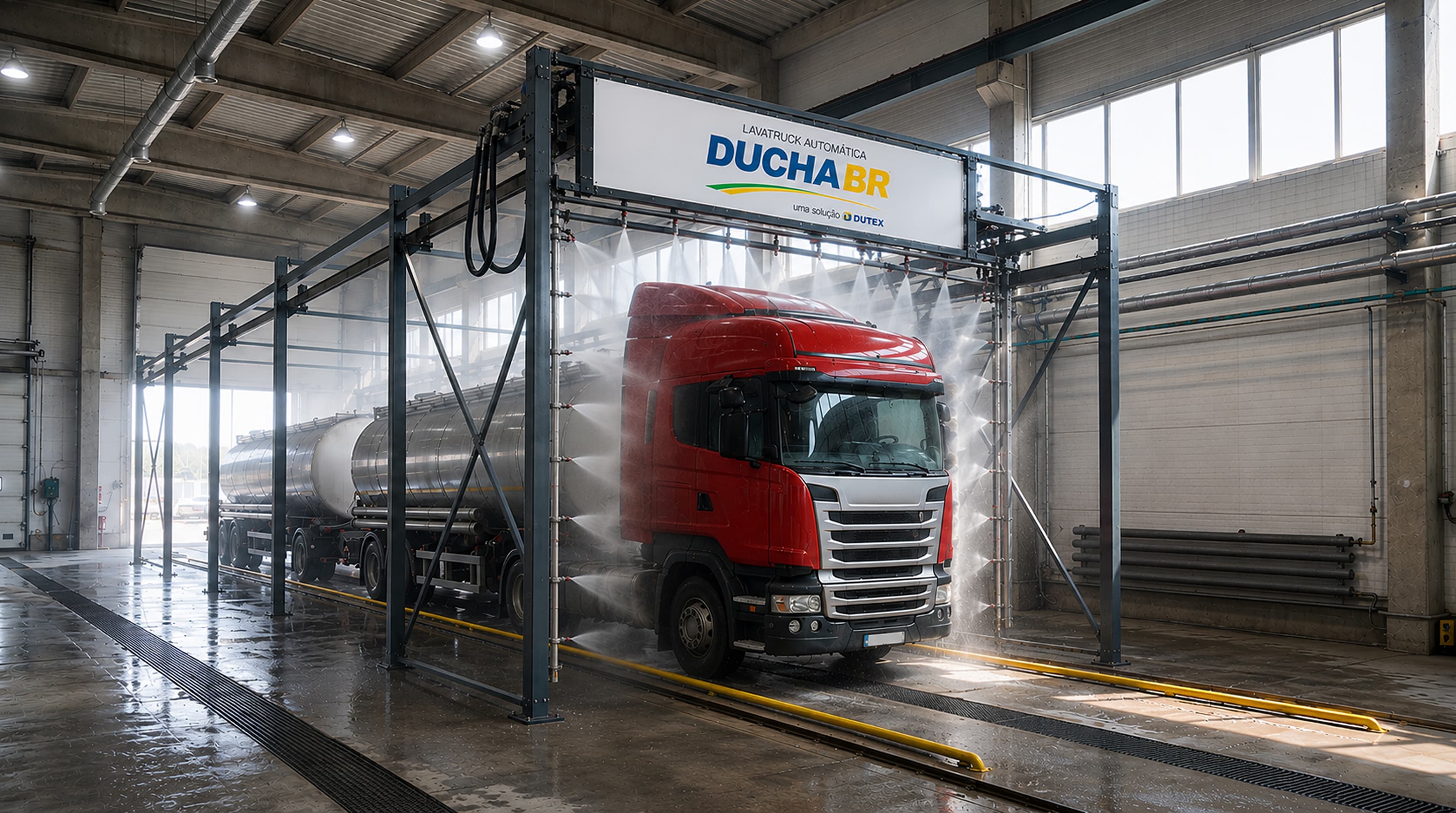Equipe Dutex em ambiente industrial - DuchaBR